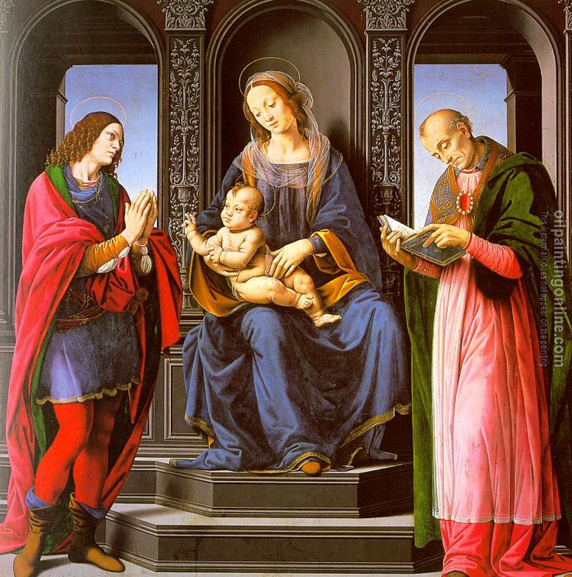 Lorenzo di Credi - The Virgin and Child with St Julian and St Nicholas of Myra
